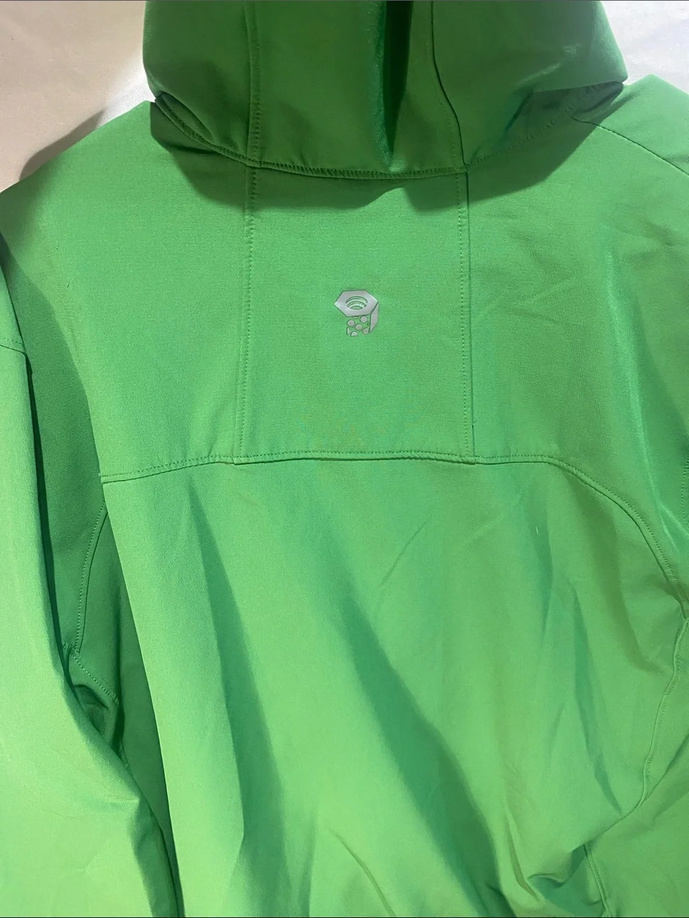 Mountain Hardwear Men's Hooded Lightweight Softshell Jacket in Bright Green